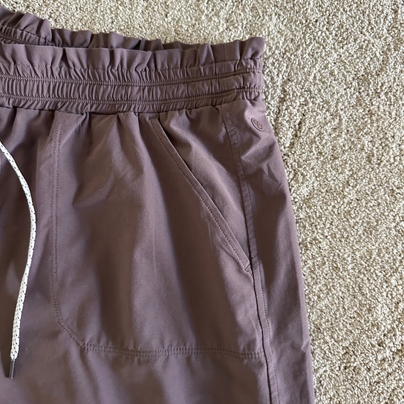 Zella Getaway Hight Waisted Drawstring Wide Leg Pant EUC Dusty Rose - Picture 4 of 7